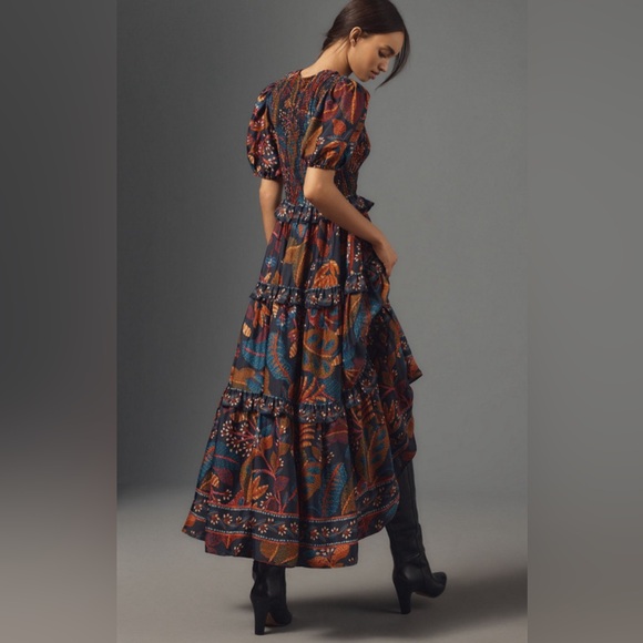 FARM Rio Dresses & Skirts - FARM Rio Navy Multicolor Floral Paisley Maxi Dress